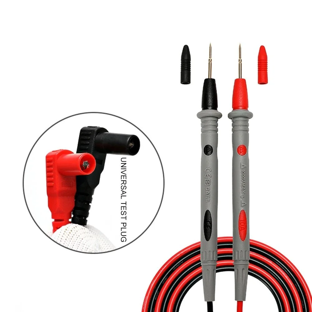 1000V 10A Digital Multimeter Test Leads – Red & Black Probes — photo 3