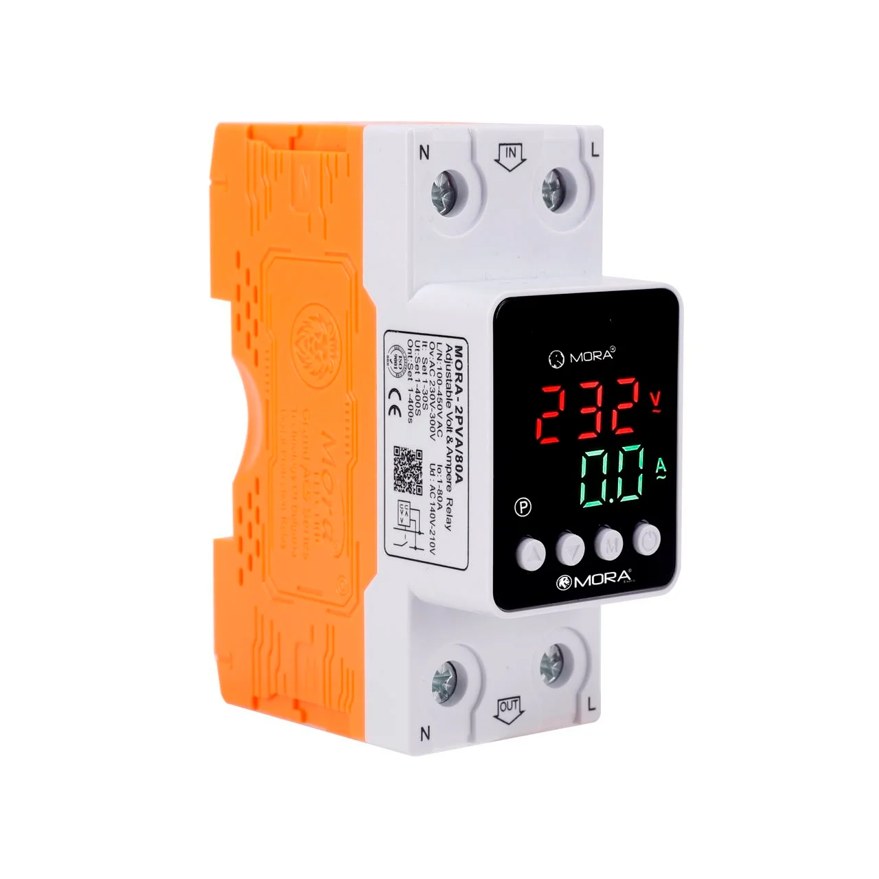 MORA 80A Voltage & Current Protector with Time Delay – High/Low Voltage Protection — photo 5