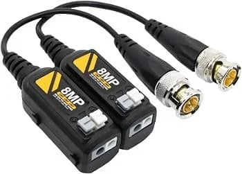 BNC CCTV Video Balun Connector for Cat6/Cat5e UTP Cable | Passive HD Transceiver (AHD/CVI/TVI/Analog) | 1 Pair (2 Pcs) — photo 2