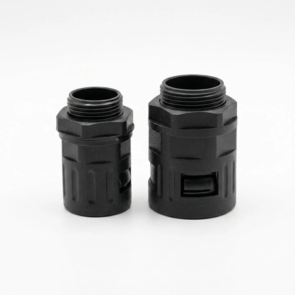 Plastic Corrugated Pipe Bellows Joint – Flexible Cable Connector — photo 2
