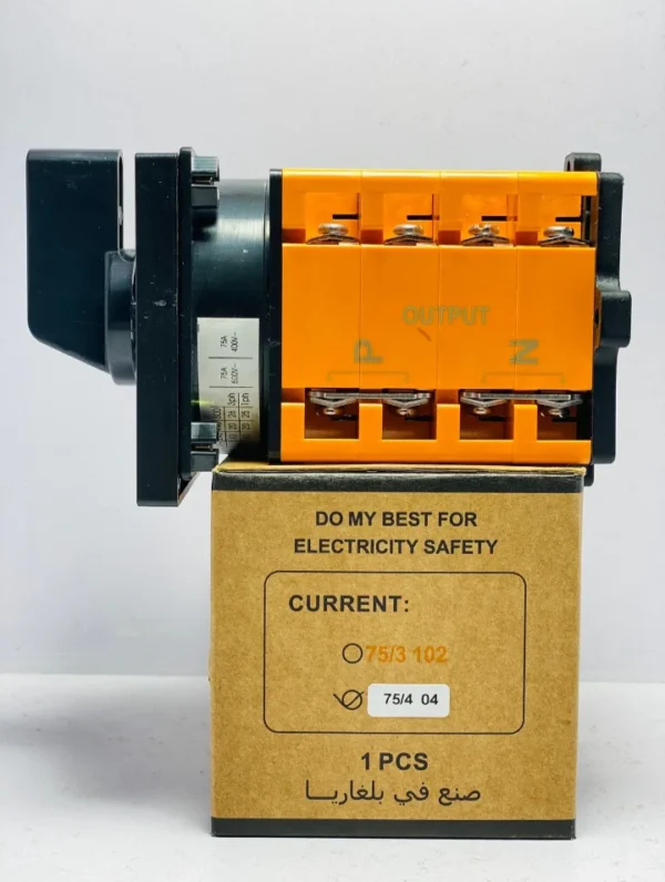Mora 63A Rotary Change Over Switch 4 Pole – Manual Transfer Switch for Generator & Mains